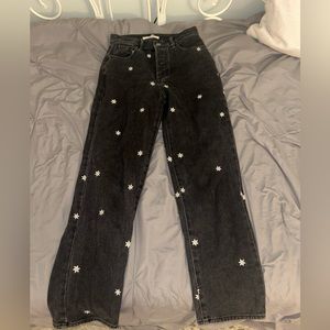 pacsun high rise straight jeans